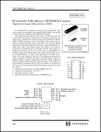 IN74HC193D datasheet: Presettable 4-bit binary UP/DOWN counter, high-performance silicon-gate CMOS IN74HC193D