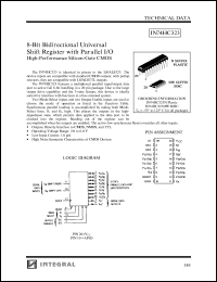IN74HC323DW datasheet: 8-bit bidirectional universal shift register with parallel I/O, high-performance silicon-gate CMOS IN74HC323DW