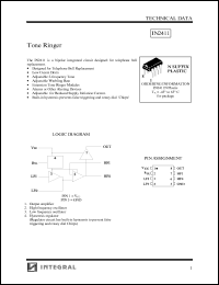 IN2411N datasheet: Tone ringer IN2411N