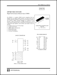 IN9270N datasheet: DTMF receiver, high-performance silicon-gate CMOS IN9270N