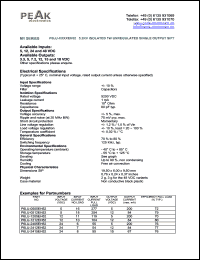 P6LU-1212EH52 datasheet: Input voltage:12V, output voltage 12V (84mA), 5.2KV isolated 1W unregulated single  output P6LU-1212EH52