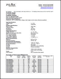 P6LG243R3ZS datasheet: Input voltage:24V, output voltage 3.3/3.3V (100/100mA), 3KV isolated 0.6-1W regulated dual split output P6LG243R3ZS