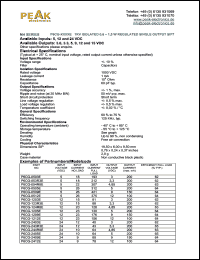P6CG-124R8E datasheet: Input voltage:12V, output voltage 4.85V (200mA), 1KV isolated 0.6-1.5W regulated single output P6CG-124R8E