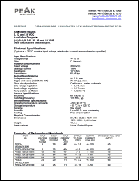 P8SG-247R2ZH30M datasheet: Input voltage:24V, output voltage +/-7.2V (+/-100mA), 3KV isolated 1.5W regulated single output P8SG-247R2ZH30M