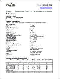 P8SG-2415ZH30M datasheet: Input voltage:24V, output voltage +/-15V (+/-50mA), 3KV isolated 1.5W regulated single output P8SG-2415ZH30M