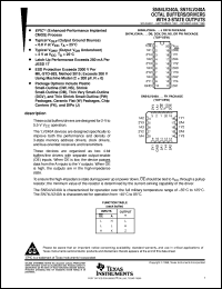 SN74LV240ADBR datasheet:  OCTAL BUFFERS/DRIVERS WITH 3-STATE OUTPUTS SN74LV240ADBR