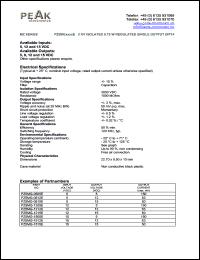 PZ5MG-0515E datasheet: Input voltage:5V, output voltage 15V (50mA), 3KV isolated 0.75W regulated single output PZ5MG-0515E
