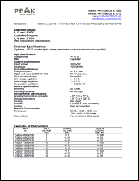 PZ8GG-1505ZH30 datasheet: Input voltage:15V, output voltage +/-5V (+/-150mA), 3KV isolated 1.5W regulated dual output PZ8GG-1505ZH30