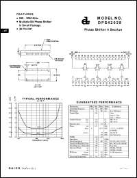 DPS42028 datasheet: 500-1000MHz phase shifter 4 section DPS42028