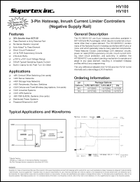 HV100K5 datasheet: 34V inrush current limiter controller HV100K5