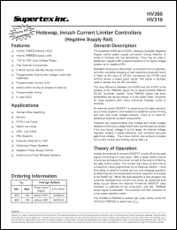 HV310LG datasheet: 90-10V hotswap, inrush current limiter controller HV310LG