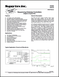 HV312NG datasheet: 35-65V sequencing hotswap controller HV312NG