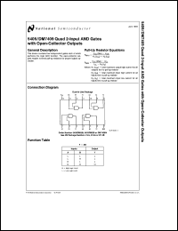 JM38510/01602BC datasheet: Quad 2-Input AND Gate with Open-Collector Outputs JM38510/01602BC