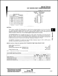 SN54180J datasheet:  9-BIT ODD/EVEN PARITY GENERATORS/CHECKERS SN54180J