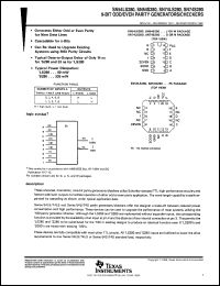 JM38510/32901B2A datasheet:  9-BIT ODD/EVEN PARITY GENERATORS/CHECKERS JM38510/32901B2A