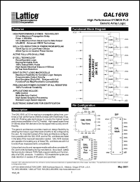 GAL16V8D-7LP datasheet: High performance E2CMOS PLD GAL16V8D-7LP