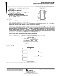 SN74AS280D datasheet:  9-BIT PARITY GENERATORS/CHECKERS SN74AS280D