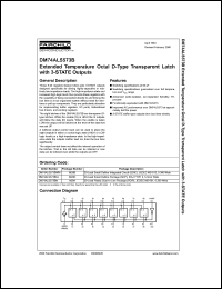 DM74ALS573BSJ datasheet: Extended temperature octal D-type transparent latch DM74ALS573BSJ