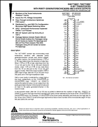 74ACT16657DLR datasheet:  16-BIT TRANSCEIVERS WITH PARITY GENERATORS/CHECKERS AND 3-STATE OUTPUTS 74ACT16657DLR