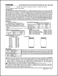 TC551001CFI-70 datasheet: 131,072- word by 8-bit static RAM, 70ns TC551001CFI-70