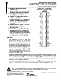 SN74ABT16853DLR datasheet:  DUAL 8-BIT TO 9-BIT PARITY TRANSCEIVERS SN74ABT16853DLR