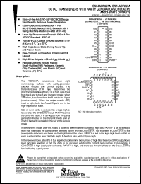 SN74ABT657ADWR datasheet:  OCTAL TRANSCEIVERS WITH PARITY GENERATORS/CHECKERS AND 3-STATE OUTPUTS SN74ABT657ADWR