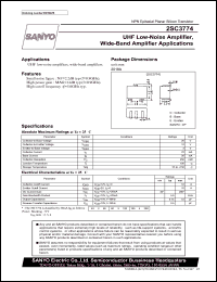 2SC3774 datasheet: NPN transistor for UHF low-noise amplifier, wide-band amplifier applications 2SC3774