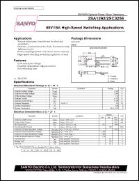2SC3256 datasheet: NPN transistor 60V/15A for high-speed switching applications 2SC3256