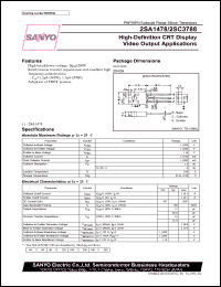 2SC3788 datasheet: NPN transistor for high-definition CRT display video output applications 2SC3788