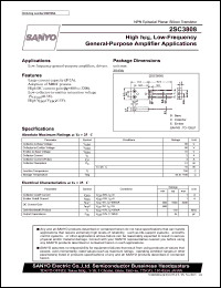 2SC3808 datasheet: NPN transistor high hFE, for low-frequency general-purpose amplifier applications 2SC3808
