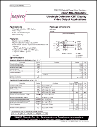 2SC3600 datasheet: NPN transistor for CRT display video output applications 2SC3600