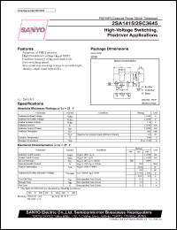 2SA1415 datasheet: PNP transistors for high-voltage switching, predriver applications 2SA1415