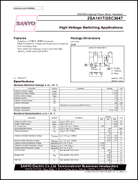 2SA1417 datasheet: PNP transistors for high-voltage switching applications 2SA1417