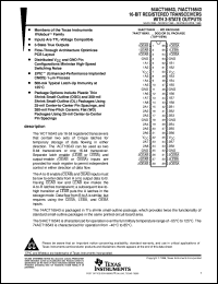 74ACT16543DL datasheet:  16-BIT REGISTERED TRANSCEIVERS WITH 3-STATE OUTPUTS 74ACT16543DL