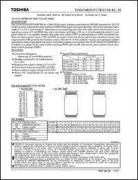 TC55V1001F-85 datasheet: 131,072-word by 8 bit static RAM, access time 85ns TC55V1001F-85