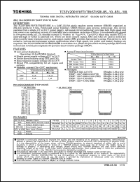 TC55V2001FTI-10 datasheet: 262,144-word by 8 bit static RAM, access time 100ns TC55V2001FTI-10