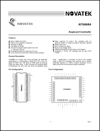 NT6868AH datasheet: Keyboard controller NT6868AH