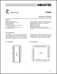 NT6880 datasheet: Keyboard controller NT6880