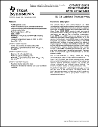 74FCT162543CTPACT datasheet:  16-BIT REGISTERED TRANSCEIVERS WITH 3-STATE OUTPUTS 74FCT162543CTPACT