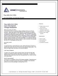 LND-2141-PKG datasheet: Up to 48 channel voltage multiplexer LND-2141-PKG