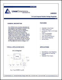 LND5203-3.0 datasheet: 3A, 3.0V low dropout positive voltage regulator LND5203-3.0