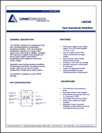 LND358 datasheet: Dual operational amplifier. LND358