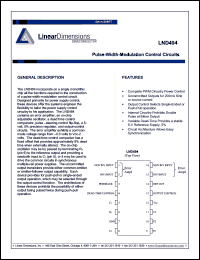 LND494 datasheet: Pulse-width-modulation control circuits LND494