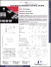 LHi878 datasheet: Dual element detector LHi878