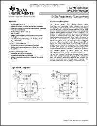 74FCT162646CTPVCT datasheet:  16-BIT BUS TRANSCEIVERS AND REGISTERS WITH 3-STATE OUTPUTS 74FCT162646CTPVCT
