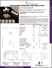 TPS334L10.6 datasheet: Thermopile detector TPS334L10.6