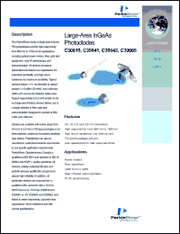 C30619G datasheet: Large-area InGaAs photodiode. TO-18 with glass window. C30619G