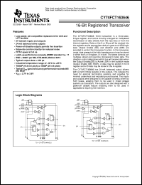 CY74FCT163646CPACT datasheet:  16-BIT BUS TRANSCEIVERS AND REGISTERS WITH 3-STATE OUTPUTS CY74FCT163646CPACT