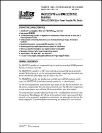 PALCE22V10H-15PI/4 datasheet: EE CMOS versatile PAL device, half power, 15ns PALCE22V10H-15PI/4