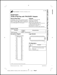 5962-9320101QXA datasheet: 16-Bit D Flip-Flop with TRI-STATE Outputs 5962-9320101QXA